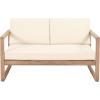 Christopher Knight Home Stefan Chat Set, Beige + Brown Wash
