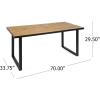 Christopher Knight Home Trinity Outdoor Dining Sets, Black + Teak