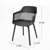 Christopher Knight Home Trinity Outdoor Dining Sets, Black + Teak