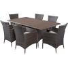 Christopher Knight Home Jennifer Outdoor Wicker Dining Set, 7-Pcs Set, Multibrown