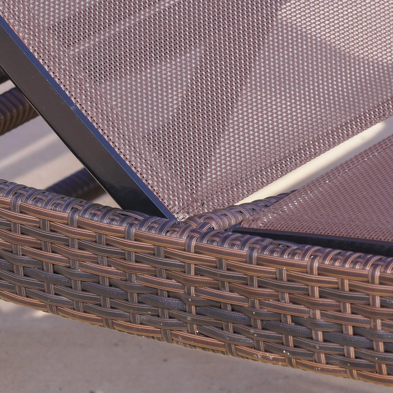 image:imageChristopher Knight Home Kauai Textilene Chaise Lounge Set 2Pcs Set Multibrown