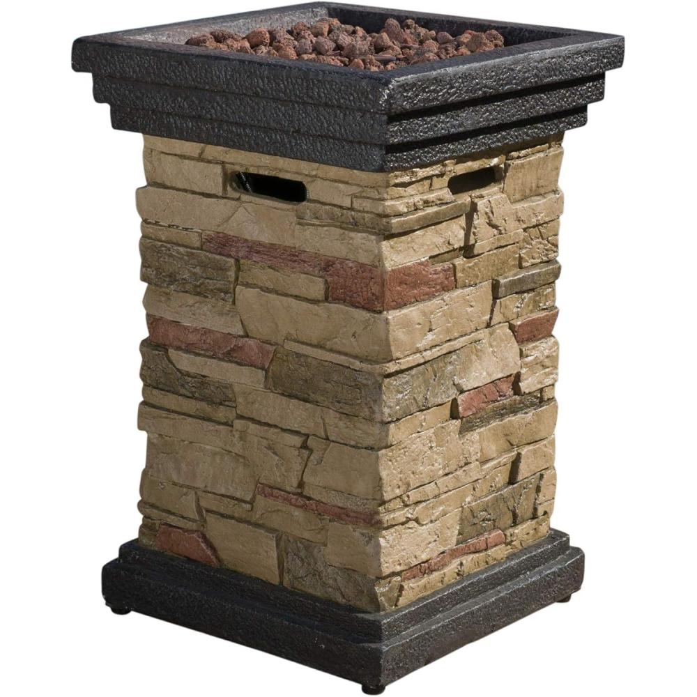 image:imageChristopher Knight Home Chesney Stone MGO Fire Column  40000 BTU 195 Natural Stone