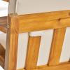 Christopher Knight Home Grena Outdoor Acacia Wood 7 Seater Sectional Conversation Set with Coffee Table, Teak and Beige