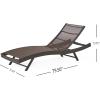 Christopher Knight Home Kauai Textilene Chaise Lounge, Brown