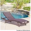 Christopher Knight Home Kauai Textilene Chaise Lounge, Brown