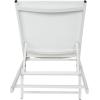 Christopher Knight Home Salton Outdoor Aluminum and Mesh Chaise Lounge Set, 4-Pcs Set, White / White(White + White)