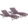 Christopher Knight Home Kauai Textilene Chaise Lounge Set, 2-Pcs Set, Multibrown