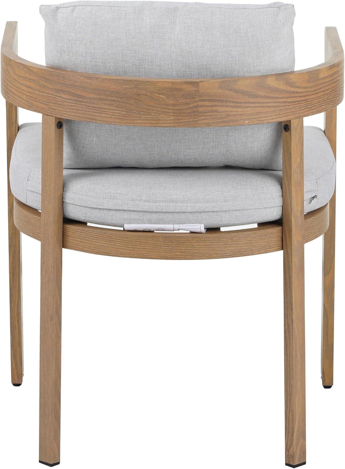 image:imageChristopher Knight Home Elko Acacia Wood Outdoor Dining Set for 6 Wooden 7 Piece Patio Dining Table Set Outdoor Metal Dining Chair and Table Set with Cushion Patio Furniture Set TeakLight GrayTeaklight Gray