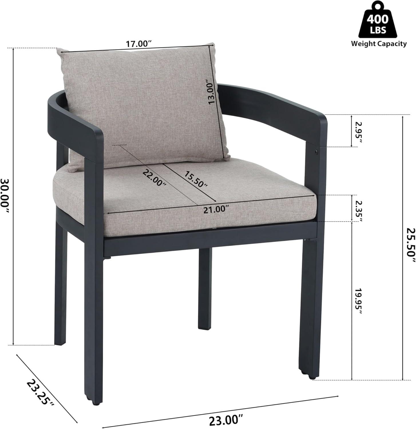 image:imageChristopher Knight Home Elko Acacia Wood Outdoor Dining Set for 6 Wooden 7 Piece Patio Dining Table Set Outdoor Metal Dining Chair and Table Set with Cushion Patio Furniture Set TeakLight GrayTeakdark Gray