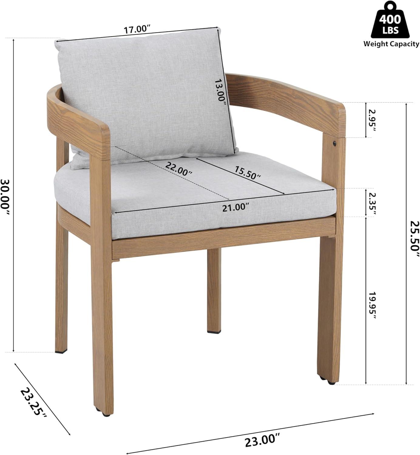 image:imageChristopher Knight Home Elko Acacia Wood Outdoor Dining Set for 6 Wooden 7 Piece Patio Dining Table Set Outdoor Metal Dining Chair and Table Set with Cushion Patio Furniture Set TeakLight GrayTeaklight Gray
