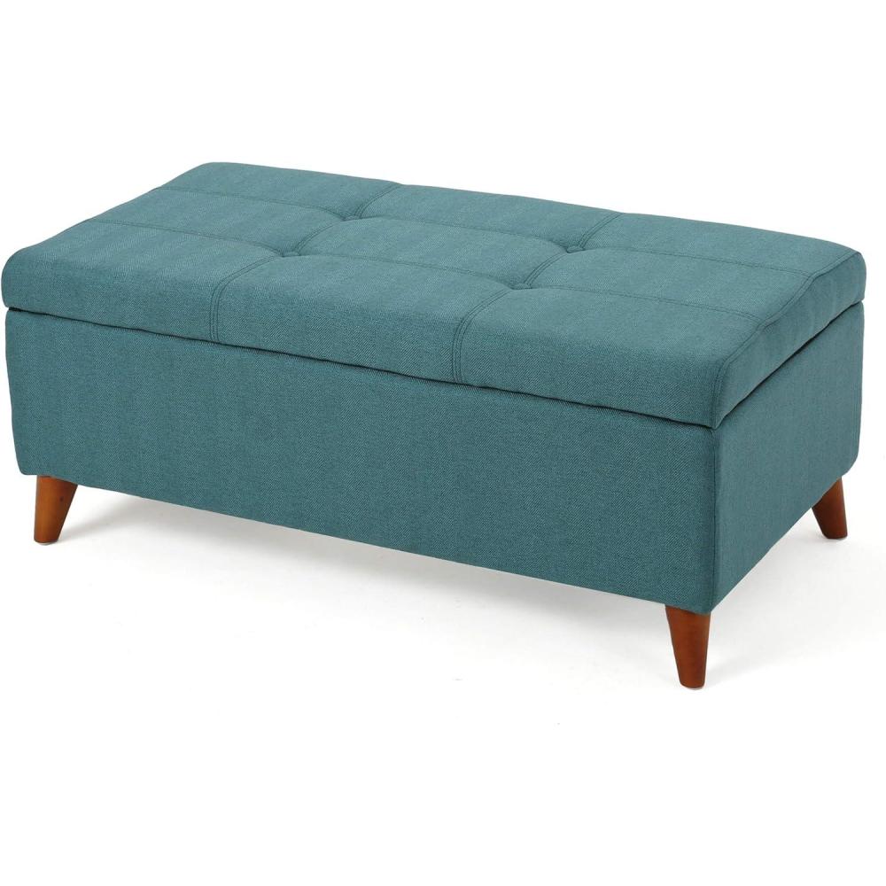 image:imageChristopher Knight Home Harper Fabric Storage Ottoman Teal