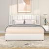 Christopher Knight Home Anda Upholstered Bed with Storage, Queen Size Platform Bed Frame with 4 Drawers Tufted Headboard, Wooden Slat Mattress Support, No Box Spring Needed, Ivory Boucle(Ivory queen 4 Drawers tufted)