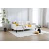 Twin Size Upholstered Daybed with 2 Drawers, Futon Sofa Bed with Storage, Ribbed Tufted Backrest Lavish Modern Design, Couch Bed Frame for Bedroom Living Room Guest Room Apartment,Beige Velvet(Beige Velvet)