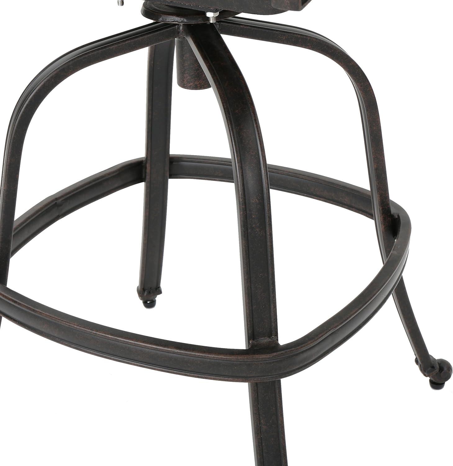 image:imageChristopher Knight Home Alfresco Outdoor Bronze Finished Cast Aluminum Barstools 2Pcs Set Bronze