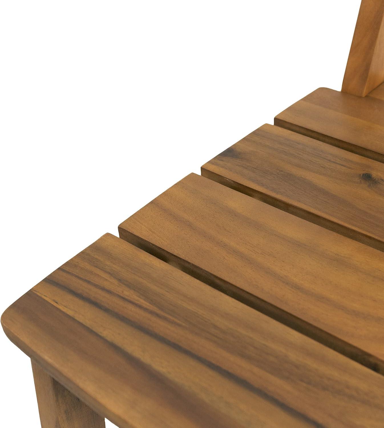 image:imageChristopher Knight Home Ashlyn OutdoorIndoor Backed Barstools Acacia Wood Teak Set of 4