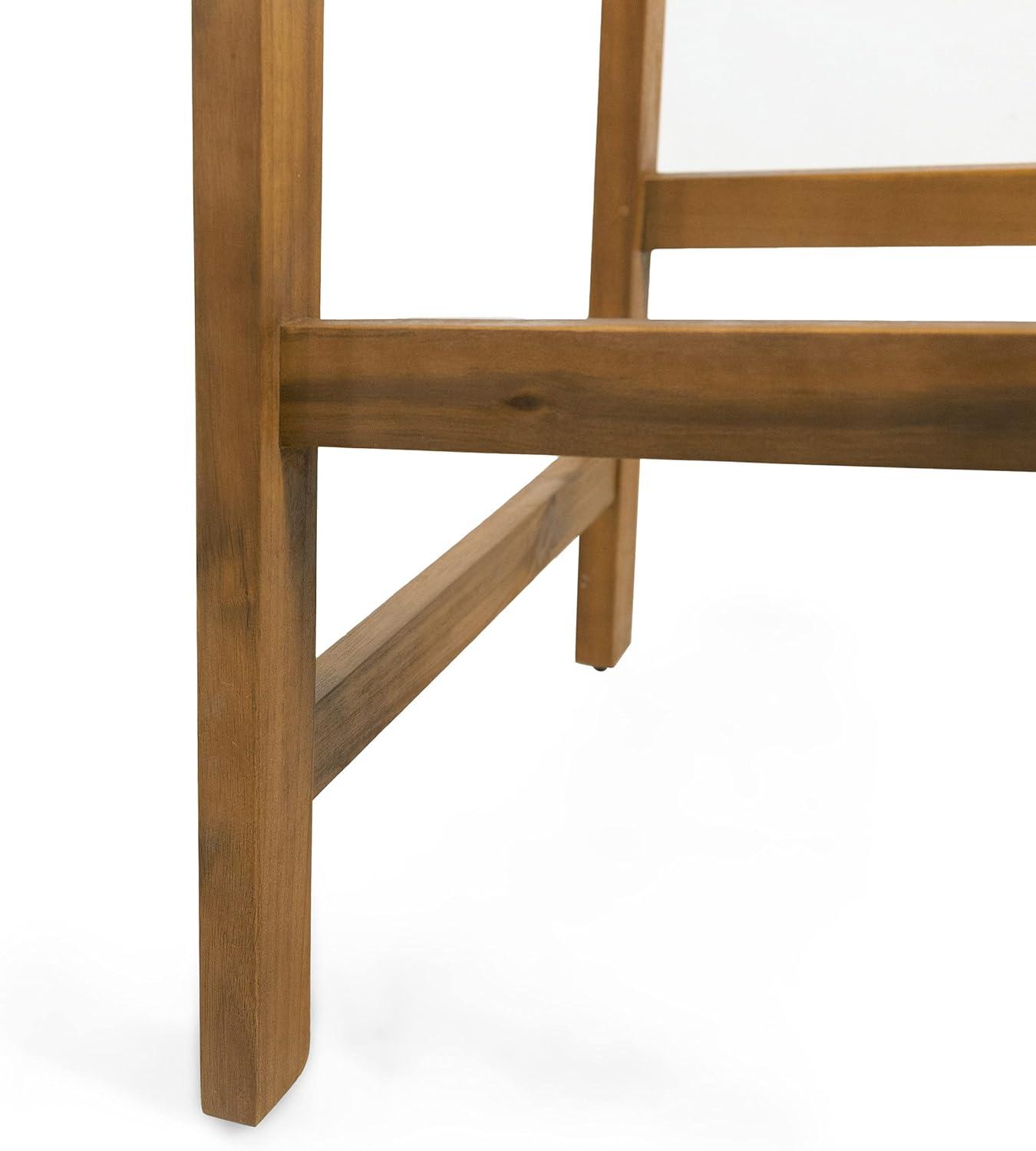 image:imageChristopher Knight Home Ashlyn OutdoorIndoor Backed Barstools Acacia Wood Teak Set of 4