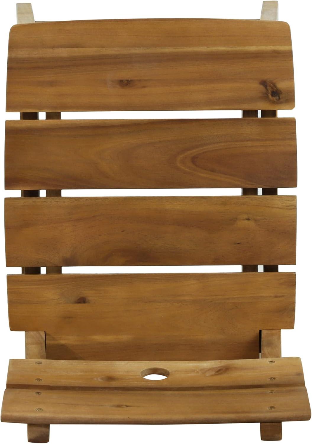 image:imageChristopher Knight Home Ashlyn OutdoorIndoor Backed Barstools Acacia Wood Teak Set of 4