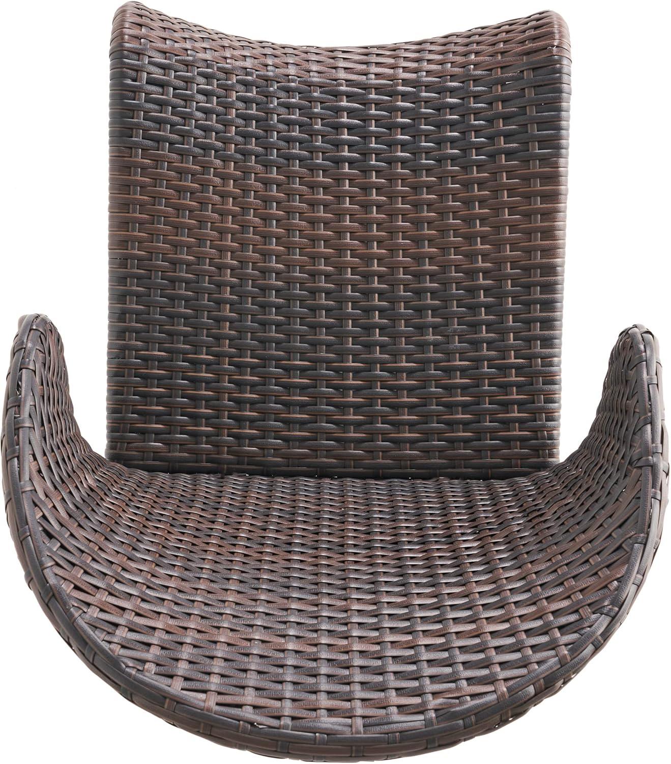 image:imageChristopher Knight Home Oyster Bay Wicker Counterstools 4Pcs Set Multibrown