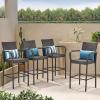 Christopher Knight Home Delfina Barstool Set, 4-Pcs Set, Multibrown