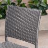 Christopher Knight Home Jiro Outdoor Wicker Barstool, Gray