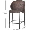Christopher Knight Home Oyster Bay Wicker Counterstools, 4-Pcs Set, Multibrown