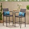Christopher Knight Home Stewart Outdoor Bar Stool, Set of 2, Brown