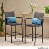 Christopher Knight Home Stewart Outdoor Bar Stool, Set of 2, Brown