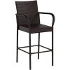 Christopher Knight Home Stewart Outdoor Bar Stool, Set of 2, Brown