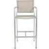 Christopher Knight Home Tammy Coral Outdoor Grey Mesh 29.50 Inche Barstools with Silver Rust-Proof Aluminum Frame (Set of 4),