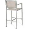 Christopher Knight Home Tammy Coral Outdoor Grey Mesh 29.50 Inche Barstools with Silver Rust-Proof Aluminum Frame (Set of 4),