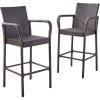 Christopher Knight Home Stewart Outdoor Bar Stool, Set of 2, Brown