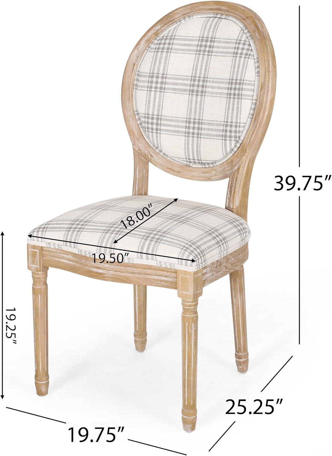 image:imageChristopher Knight Home Dored 5 Piece Dining Set Gray PlaidNatural