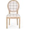 Christopher Knight Home Dored 5 Piece Dining Set – Gray Plaid/Natural