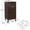 Christopher Knight Home Norcross Chest, Walnut + Matte Black