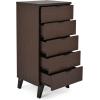 Christopher Knight Home Norcross Chest, Walnut + Matte Black