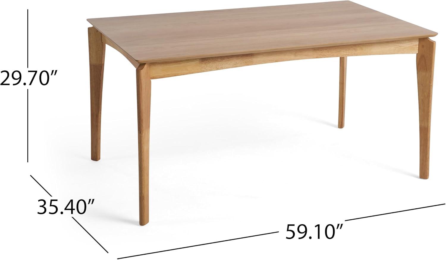 image:imageChristopher Knight Home Carmody Wood and Fabric 7 Piece Dining Set Natural Oak Dark Gray