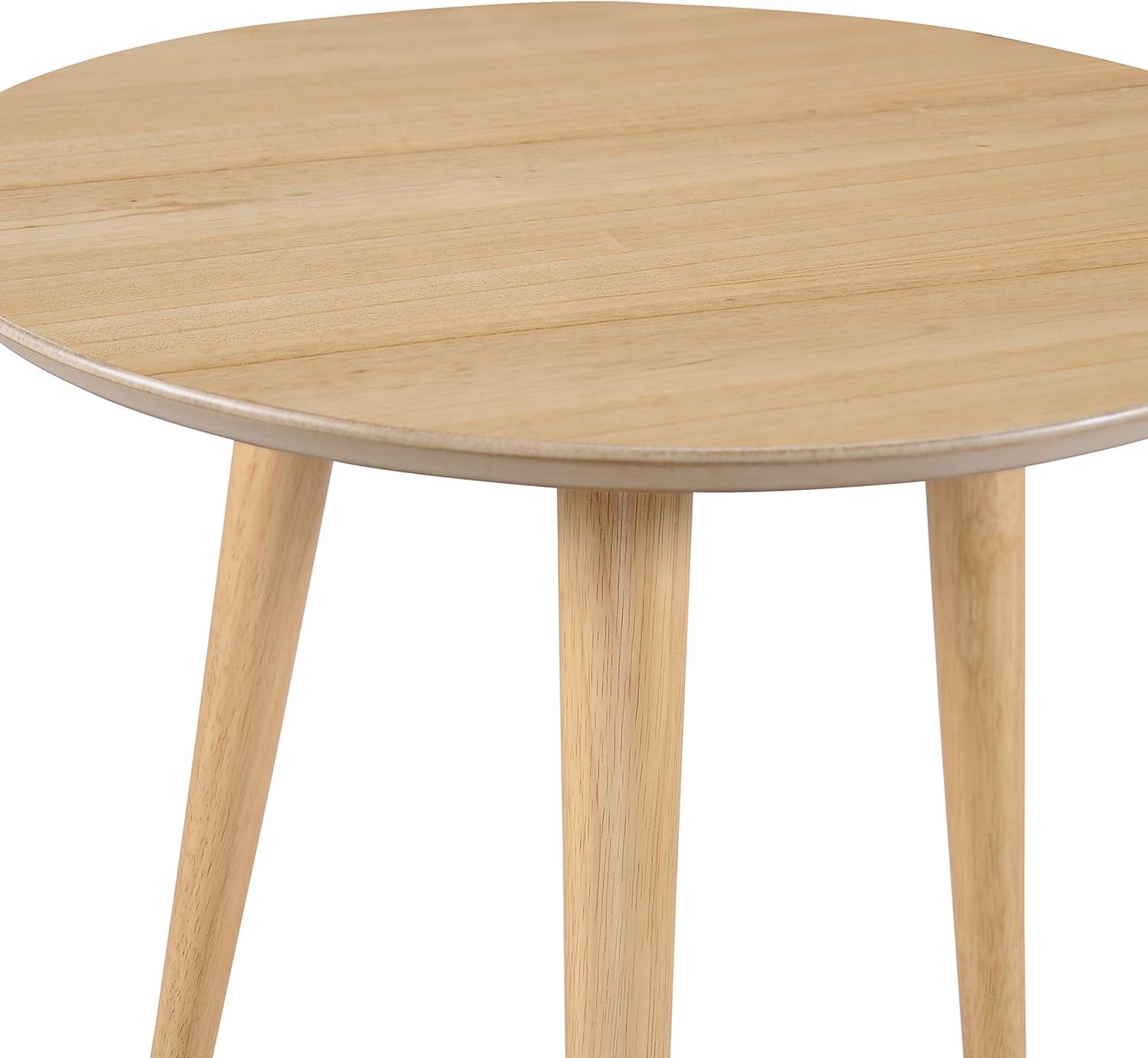 image:imageEvangeline Finished Wood End Table wFaux Wood Overlay Natural WalnutNatural Oak
