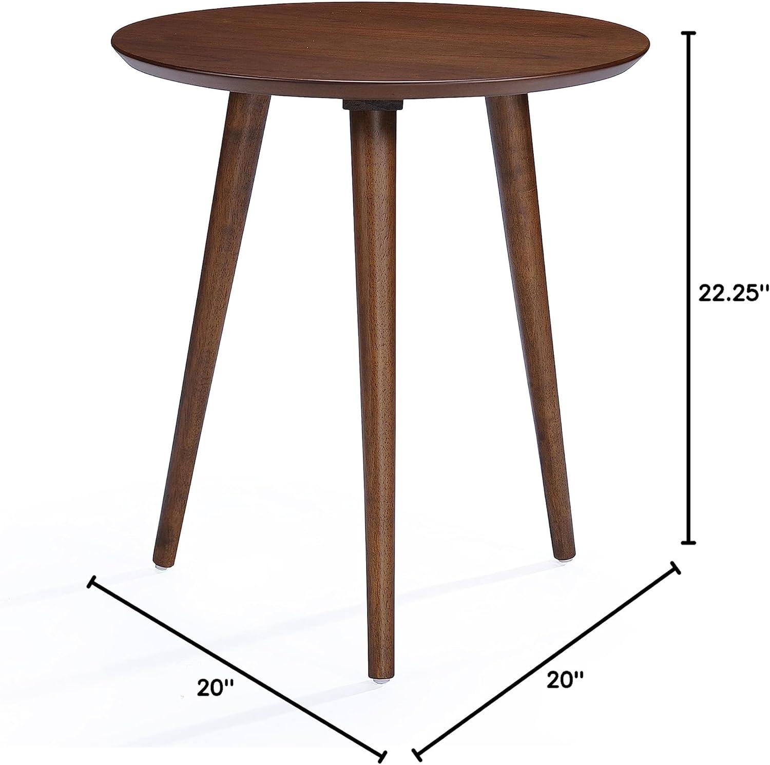 image:imageEvangeline Finished Wood End Table wFaux Wood Overlay Natural WalnutNatural Walnut
