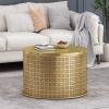 Christopher Knight Home Noxon Coffee Table, Gold Brush Brown , 25.5 in x 25.5 in x 17.5 in