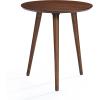 Evangeline Finished Wood End Table w/Faux Wood Overlay (Natural Walnut)(Natural Walnut)