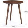Evangeline Finished Wood End Table w/Faux Wood Overlay (Natural Walnut)(Natural Walnut)