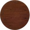 Evangeline Finished Wood End Table w/Faux Wood Overlay (Natural Walnut)(Natural Walnut)