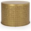Christopher Knight Home Noxon Coffee Table, Gold Brush Brown , 25.5 in x 25.5 in x 17.5 in