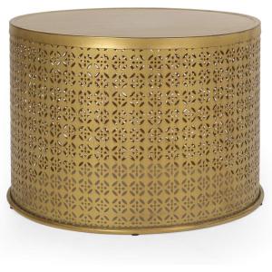 Christopher Knight Home Noxon Coffee Table, Gold Brush Brown , 25.5 in x 25.5 in x 17.5 in