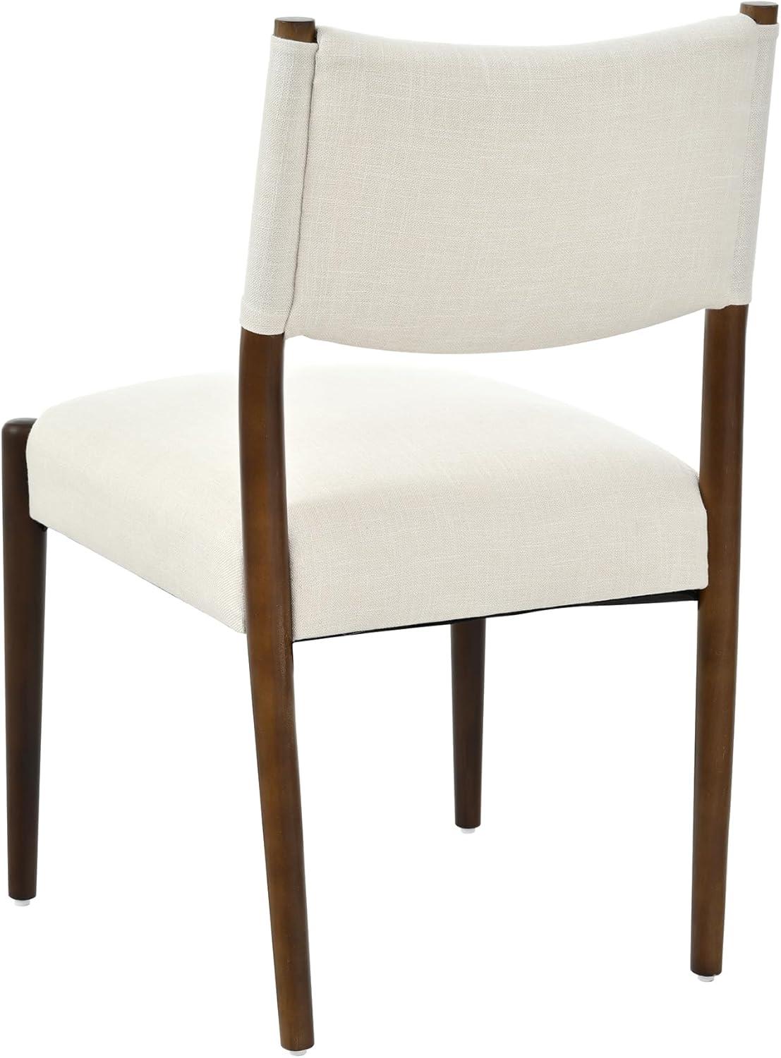 image:imageChristopher Knight Home 7 Piece Oval Dining Table Set for 6 Solid Wood Farmhouse Dining Set 71 Inch Kitchen Table with 6 Upholstered Chairs Rustic Modern Dining Room Set Walnut Beige