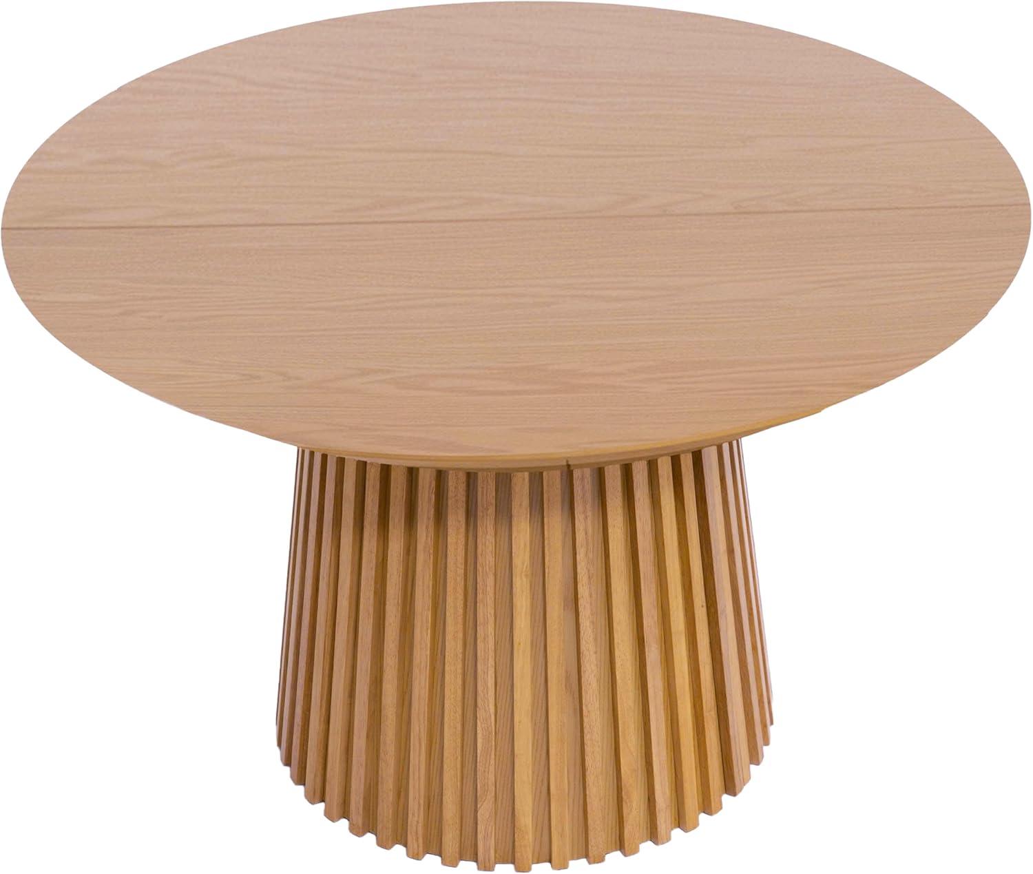 image:imageChristopher Knight Home Bami 4778 Extendable Dining Room Table for 48 People Oval Wooden Expandable Kitchen Table with Pedestal Base Vintage Dinner Table for Dining RoomKitchen BrownNatural