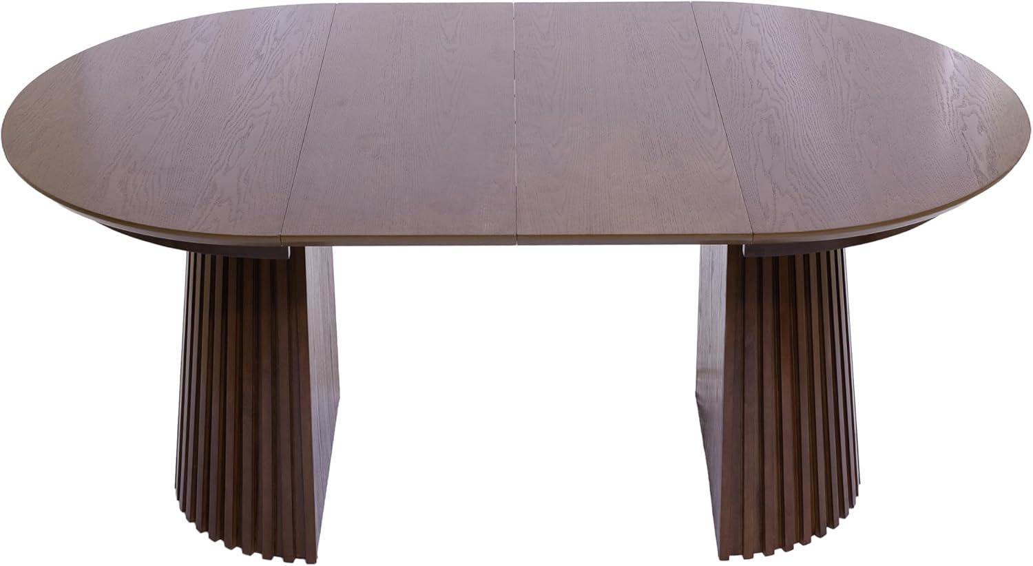 image:imageChristopher Knight Home Bami 4778 Extendable Dining Room Table for 48 People Oval Wooden Expandable Kitchen Table with Pedestal Base Vintage Dinner Table for Dining RoomKitchen BrownBrown