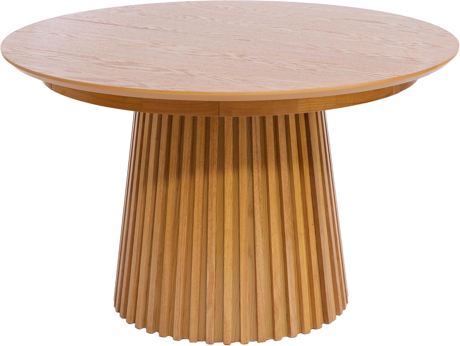 image:imageChristopher Knight Home Bami 4778 Extendable Dining Room Table for 48 People Oval Wooden Expandable Kitchen Table with Pedestal Base Vintage Dinner Table for Dining RoomKitchen BrownNatural