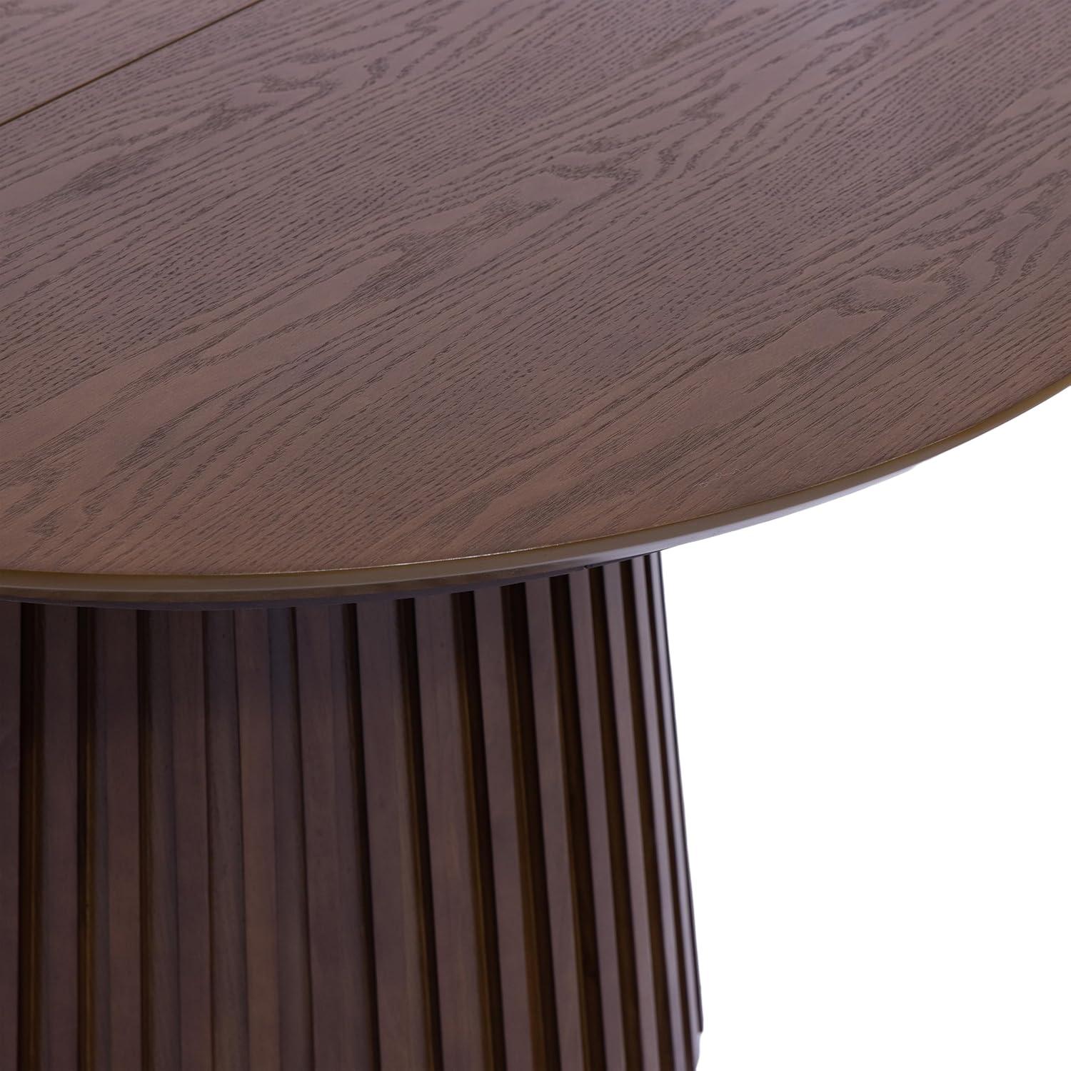 image:imageChristopher Knight Home Bami 4778 Extendable Dining Room Table for 48 People Oval Wooden Expandable Kitchen Table with Pedestal Base Vintage Dinner Table for Dining RoomKitchen BrownBrown