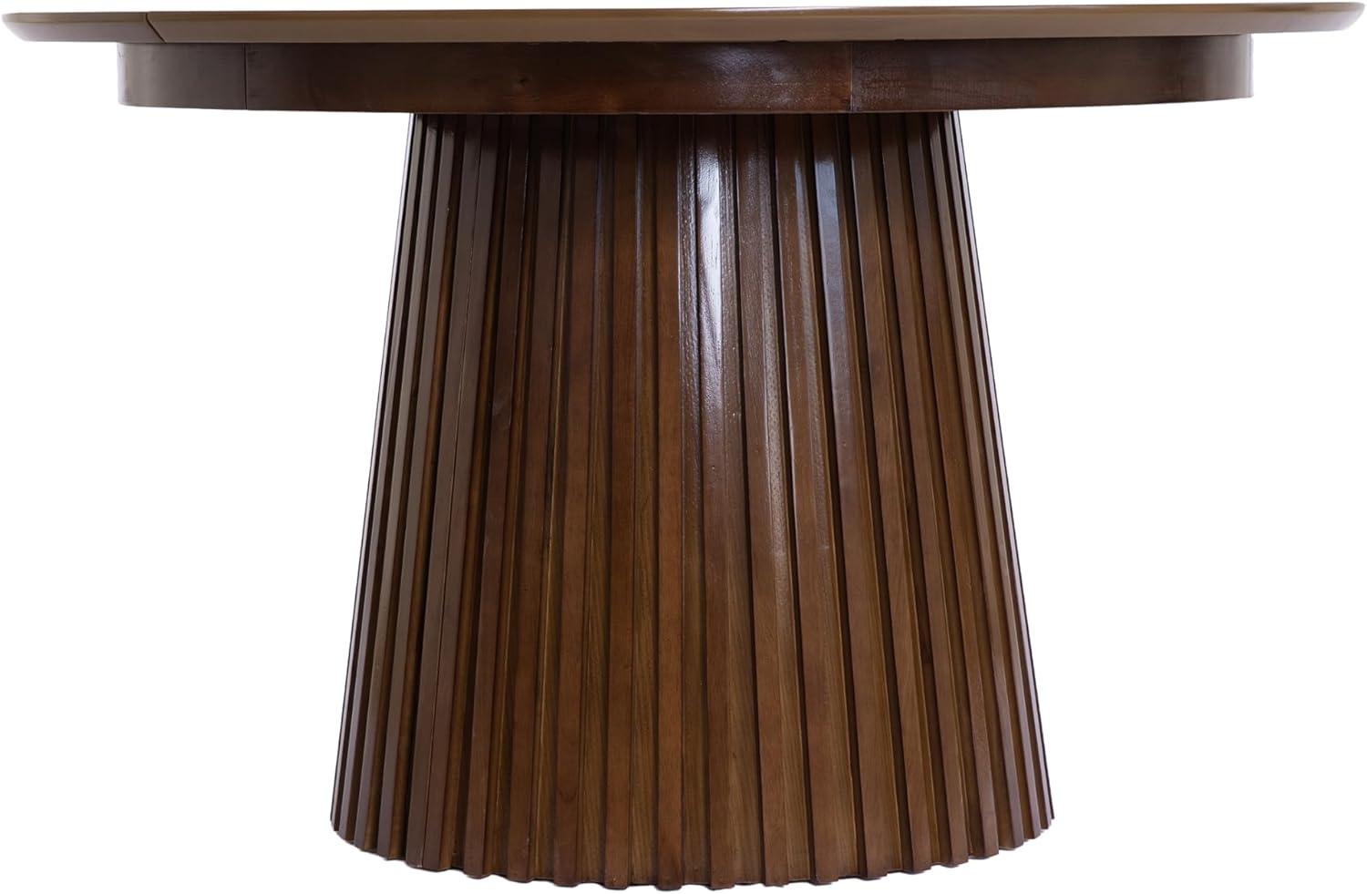 image:imageChristopher Knight Home Bami 4778 Extendable Dining Room Table for 48 People Oval Wooden Expandable Kitchen Table with Pedestal Base Vintage Dinner Table for Dining RoomKitchen BrownBrown